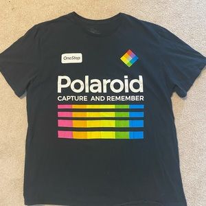 Polaroid black graphic t-shirt